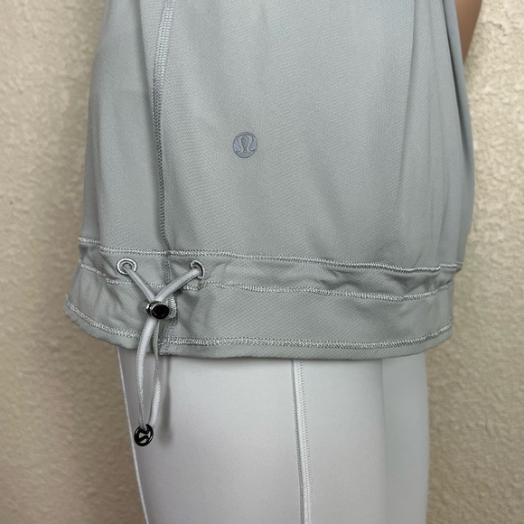 Lululemon Run Ta Ta Topper Athletic Tank Womens size 4 White Gray Lightweight - Picture 4 of 12